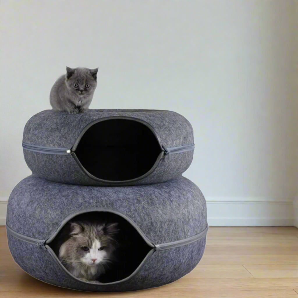 Donut Interactive Cat Bed